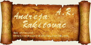 Andreja Rakitovac vizit kartica